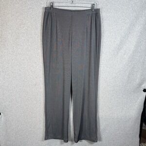Chicos Easywear Pants Womens 2 Short US Large Gray Pull On Slinky Pants Gray